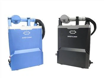 Máy làm sạch sợi laser đeo lưng 150W với nhiều chế độ làm sạch và chùm tia quang học kép